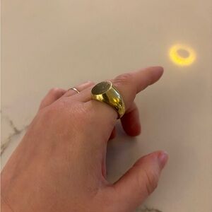 Legier Solid Round Signet Ring size 9